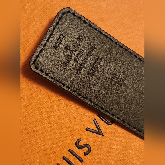 $600 Retail Auth Louis Vuitton Monogram Belt.80/32 AC5212 M0566 Made in Spain - Picture 4 of 16